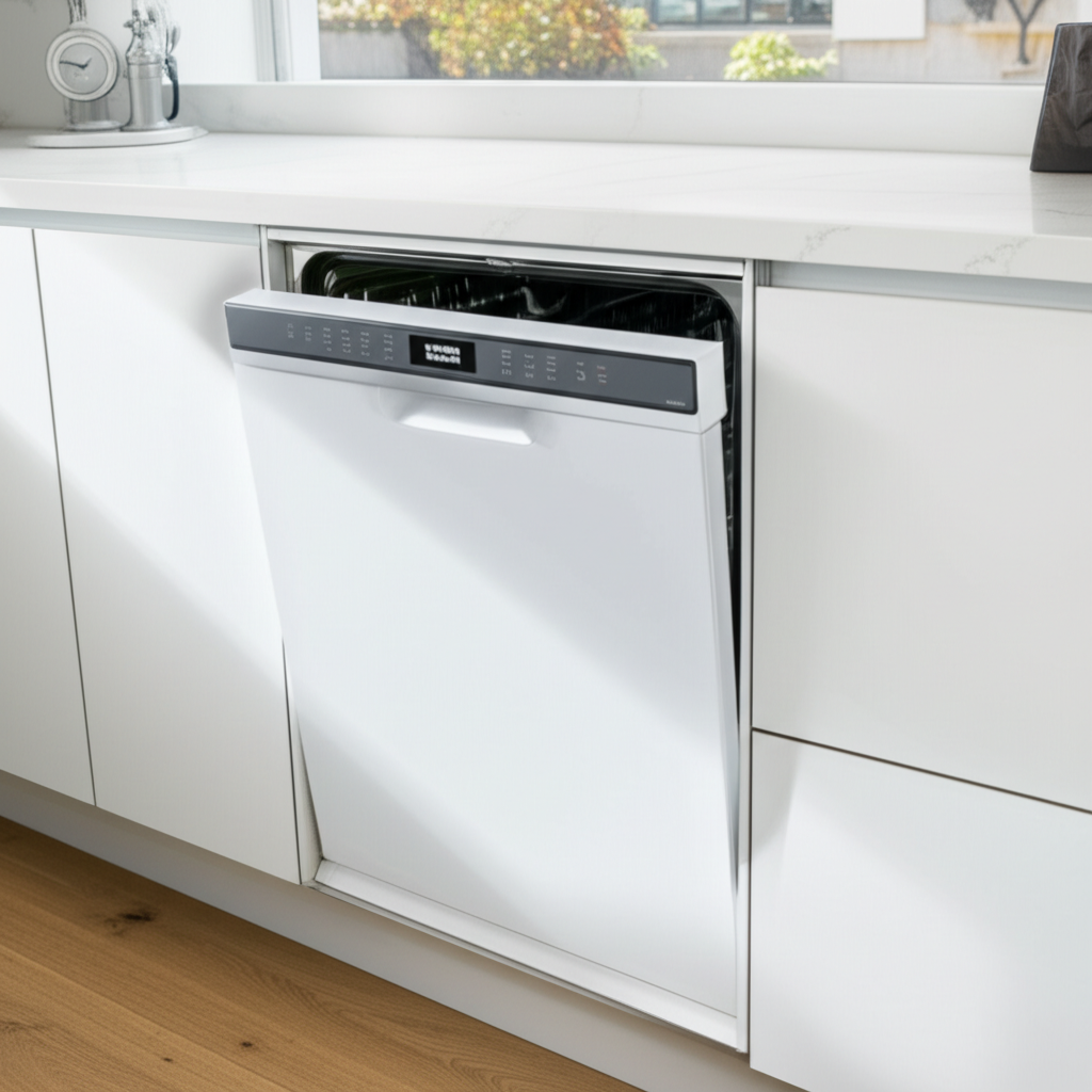 Bosch dishwasher integrated in modern kitchen - Bosch appliance repair specialists